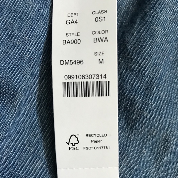 NWT J. Crew Smocked-Neck Puff-Sleeve Chambray Midi Dress - Size M - Picture 5 of 5